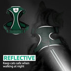 PUPTECK Cat Harness and Leash Set Escape Proof Reflective Cat Walking Harness - Image 6