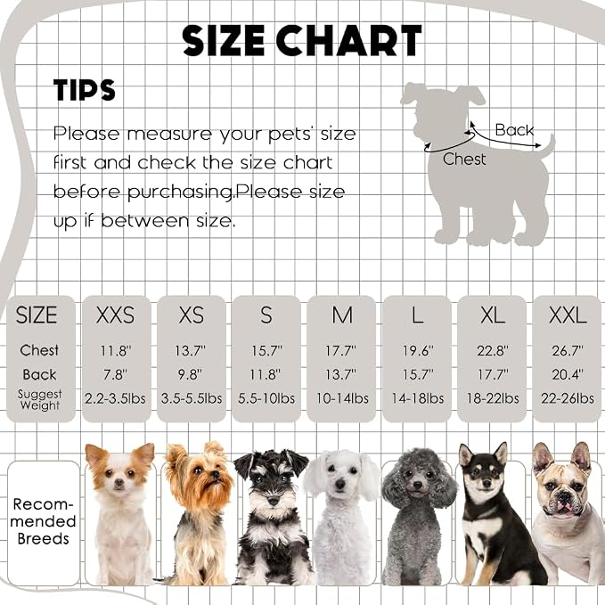 2 Pcs Dog Sweaters for Small Dogs Girl Boy Winter Fleece Clothes Warm Soft Dog - Image 6