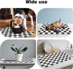 Checkered Dog Food Mat, Absorbent Leak-Proof Pet Feeding Mat, Quick Dry Cat - Image 6