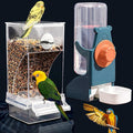 Kenond No Mess Bird Feeder Water Dispenser Set, Automatic Parrot Feeder Cage by Kenond