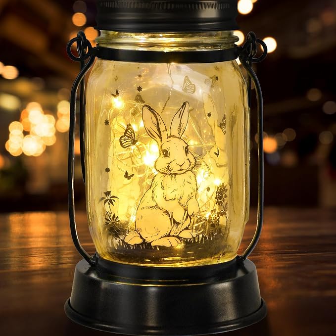 kyoryuger Bunny Gifts for Women/Men Bunny Lovers Solar Lantern Mom Birthday by kyoryuger