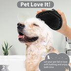 Comotech 6PCS Dog Bath Brush & Dog Toothbrush | Adjustable Handle Shampoo Brush - Image 3