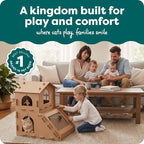 FurHaven Townhouse Multi-Level Cardboard Cat House - Image 2