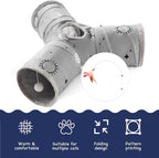 Tempcore Pet Cat Tunnel Tube Cat Toys 3 Way Collapsible, Cat Tunnels - Image 7