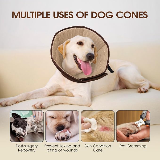 Dog Cone Collar After Surgery, Soft Cone - Image 5