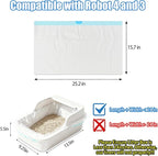 120 Pack Cat Litter Bags with Drawstring, Compatible with Litter-Robot 3/4 - Image 2