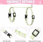 2 Pack Floral Cat Harness and Leash, Escape Proof Adjustable Kitten Harness - Image 2