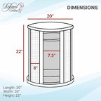 The Refined Feline Purrrrfect End Table Cat Bed Cave in Black Espresso - Image 5