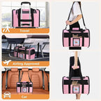 Soft Cat Carrier for Pets Up to 25 lbs, Cat Pet Travel Bag - Image 6