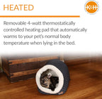K&H Pet Products Thermo-Pet Cave Heated Cat Bed - Image 4
