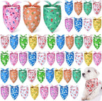 Weewooday 50 Pcs Spring Dog Bandanas Bulk by Weewooday