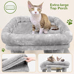 Globlazer Cat Tower for Indoor Cats, Heavy Duty Cat Trees for Large Cats Adult - Image 2