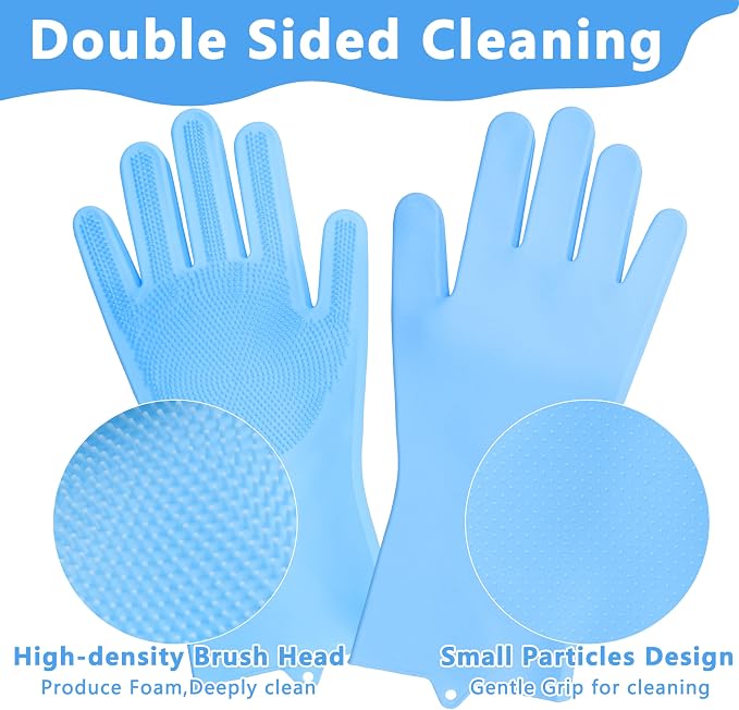 Pet Grooming Gloves—Heat Resistant Dog Washing Gloves - Image 4