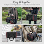 Petsfit Expandable Dog Carrier Large Cat Carrier, Soft-Sided Portable - Image 3