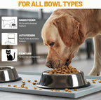 Hubulk Dog Feeding Mat, 100% Waterproof Food Grade Silicone Pet Food and Water - Image 6