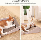 FUKUMARU Cardboard Cat Scratcher Bed, Extra Long 29.1 Inch Cat Scratch Bed - Image 7