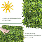 Artificial Plant Wall Roll: 72 X144 in UV-Anti Ivy Privacy Fence Screen Faux - Image 7