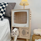 Cat House Side Table, 2-in-1 Wooden Cat House and Bedside Table - Image 7