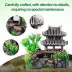 CousDUoBe 9Pcs Resin Castle Decorations Set，Realistic Fish Tank Castle - Image 6