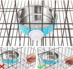 Dog Crate Bowl, Hanging Stainless Steel Removable Pet Crate Water & Food Bowls - Image 5