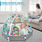Baby Gym Play Mat, 8-in-1 Tummy Time Mat & Ball Pit - Image 5