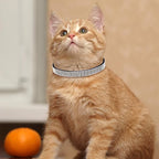 Weewooday 4 Pieces Rhinestones Cat Collars Breakaway Cat Collar - Image 6