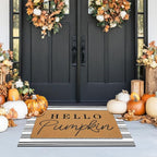 Tinideya 2 Pcs Door Mat Welcome Non Slip Coir Mats Floor Layering Doormats - Image 4