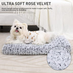 KSIIA Washable Dog Bed Deluxe Plush Dog Crate Beds Comfy Kennel Pad Anti-Slip - Image 2