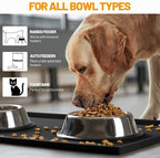 Hubulk Dog Feeding Mat, 100% Waterproof Food Grade Silicone Pet Food and Water - Image 6