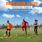 Agility Ladder, Soccer Football Training Equipment Set - 20ft Speed Ladder - Image 3