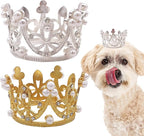 PET SHOW 2pcs Small Dog Crown Headband Puppies Rabbit Cat Hat - Image 5