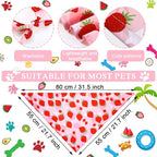 Frienda 20 Pcs Summer Spring Dog Bandanas Hawaiian Style Washable Triangle Pet - Image 2