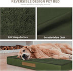 Plush Dog Bed for Medium Dogs, Waterproof Dog Crate Mat Orthopedic Egg Crate - Image 7