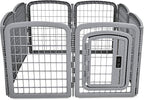 Amazon Basics 8-Panel Octagonal Plastic Dog Playpen, Indoor/Outdoor Pet Fence - Image 3