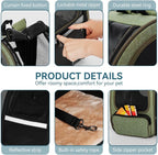 Petsfit Cat Backpack Carrier, Dog Carrier Backpacks Expandable - Image 4
