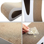 COZIWOW Cat Scratcher Lounge, Cat Scratching Board, Cardboard Lounge Bed - Image 8