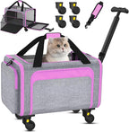 Rolling Pet Carrier with Detachable Wheels by Unknown