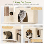 Globlazer Corner Cat Tree 66 inch Multi-Level Climbing Tower Kitty Condos Cat - Image 4