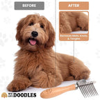 We Love Doodles Dog Dematting Brush & Rake, Detangler Brush - Image 4