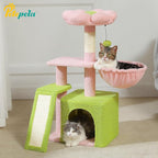 PETEPELA Flower Cat Tree for Indoor Cats, Cozy Hammock and Removable Flower Bed - Image 8