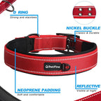 PetiFine Dog Collar for Large Dogs, Neoprene Padded and Adjustable, Reflective - Image 3