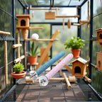 2 Pcs Multi-Color Random Bird Perch Stand Toy Wood Parrot Perch Stand Grinding - Image 6