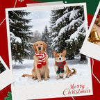 BWOGUE 2-Piece Knitted Dog Christmas Scarf & Bandana - Image 7