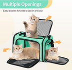 Discala Cat Dog Carrier Up to 15 Lbs TSA Airline Approved Pet Carrier - Image 4