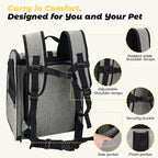 Zavothy Cat Backpack Carrier, Expandable Airline Approved Pet Backpack - Image 4