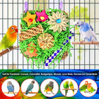 KATUMO Bird Toys, Parakeet Grass Mat Toys Parrot Foraging Shredding - Image 6