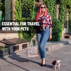 Dog Carrier, Cat Carrier, Pet Carrier, Foldable Waterproof Premium PU Leather - Image 8