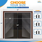 Magnetic Closure Screen Door for 62"x81" French Door Sliding Door Pet and Dog - Image 5