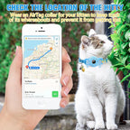 BINGPET AirTag Cat Collar with Bells, Upgraded Safety Elastic Cat Collar with - Image 4