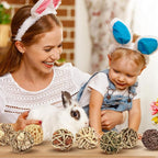 VESPRO Bunny Chew Grass Balls, Rolling Chew Toys - Image 7